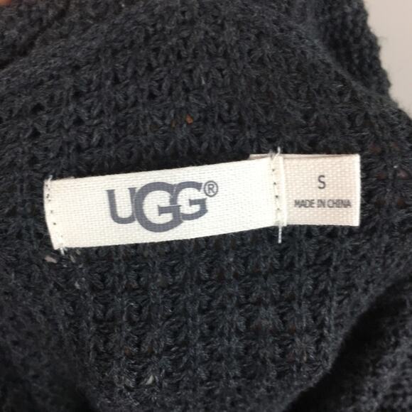 Ugg Gray Short Sleeve Turtleneck Sweater Small - Picture 6 of 8